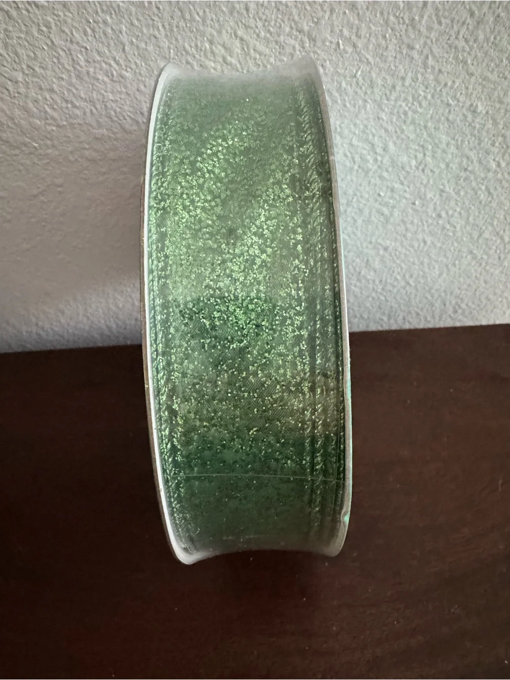 Green Glitter Decorative Ribbon  50 yds NWT